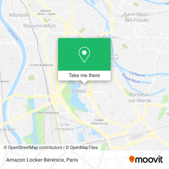 Mapa Amazon Locker-Bérénice