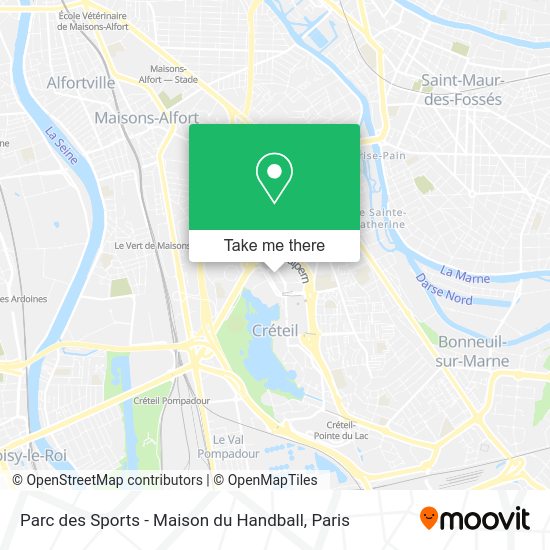 Parc des Sports - Maison du Handball map