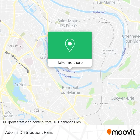 Adonis Distribution map