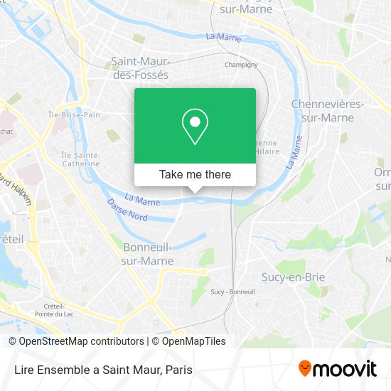 Lire Ensemble a Saint Maur map