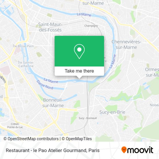 Restaurant - le Pao Atelier Gourmand map