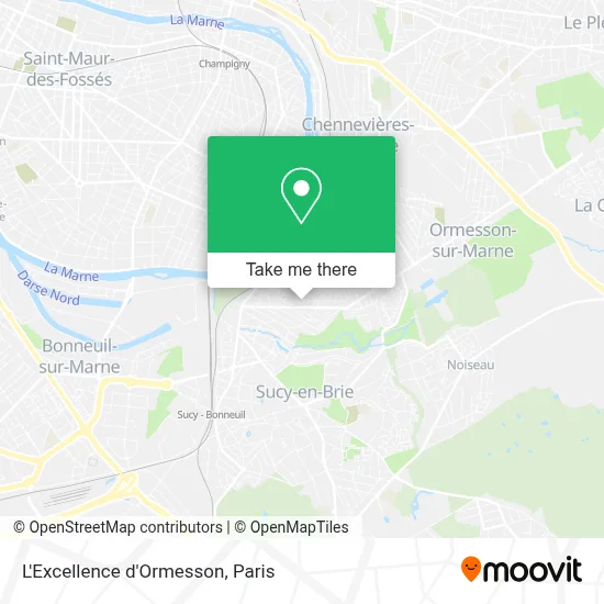 L'Excellence d'Ormesson map