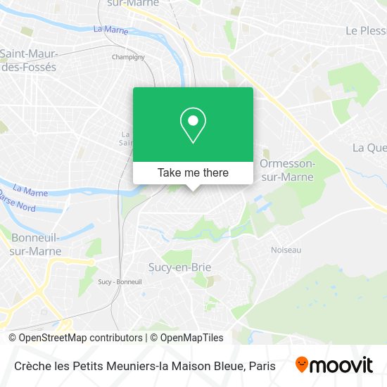 Crèche les Petits Meuniers-la Maison Bleue map