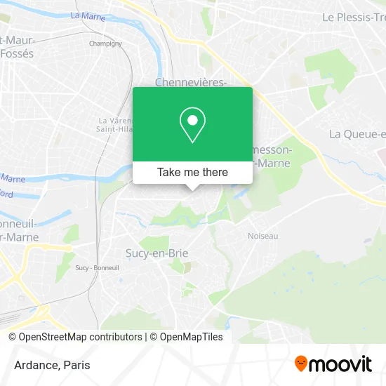 Ardance map