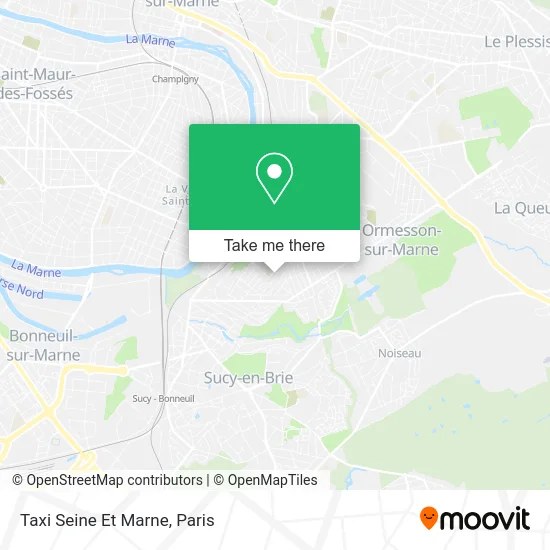 Taxi Seine Et Marne map