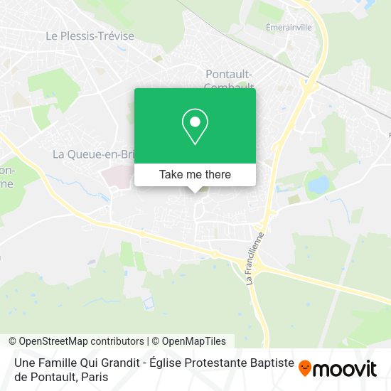 Une Famille Qui Grandit - Église Protestante Baptiste de Pontault map