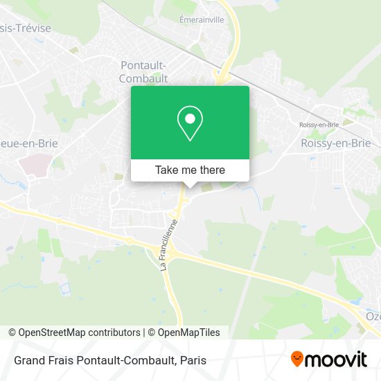 Grand Frais Pontault-Combault map