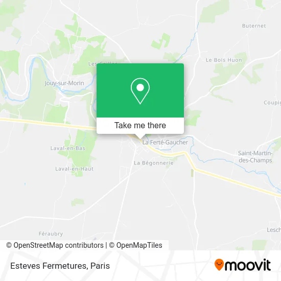 Esteves Fermetures map