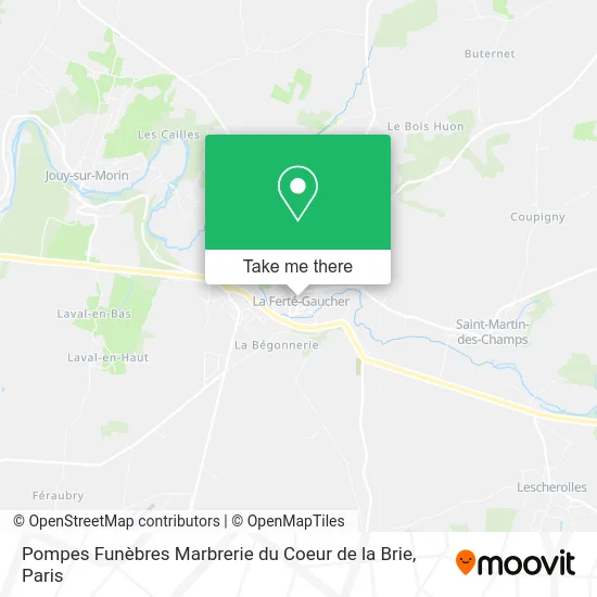 Pompes Funèbres Marbrerie du Coeur de la Brie map