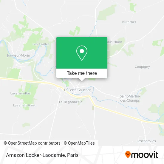 Mapa Amazon Locker-Laodamie