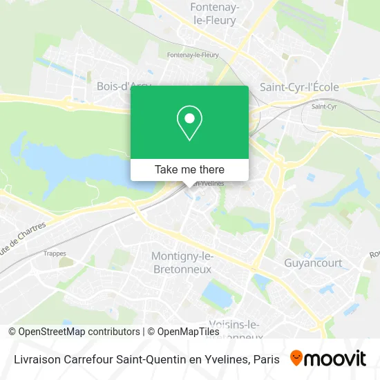 Livraison Carrefour Saint-Quentin en Yvelines map