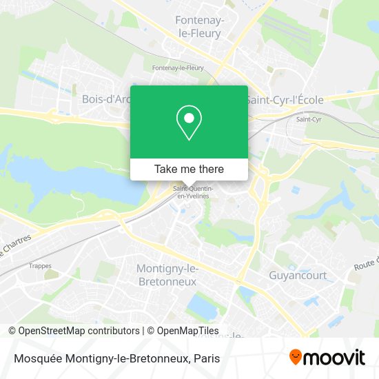 Mosquée Montigny-le-Bretonneux map