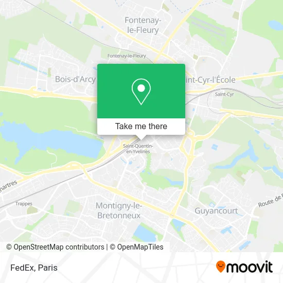 FedEx map