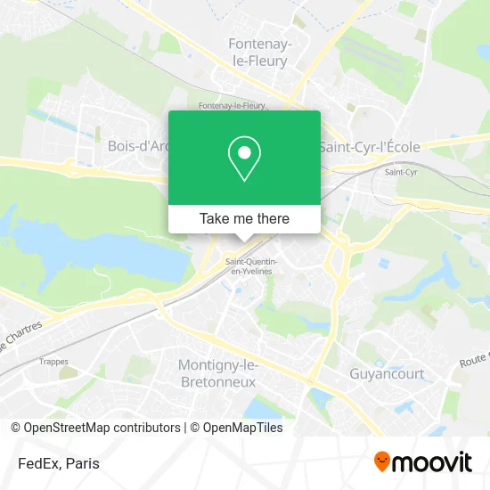 FedEx map