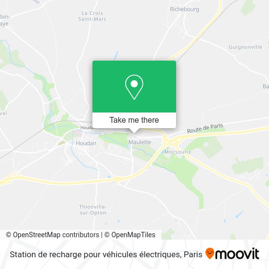 Station de recharge pour véhicules électriques map