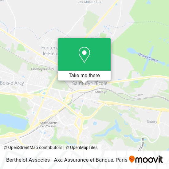 Berthelot Associés - Axa Assurance et Banque map