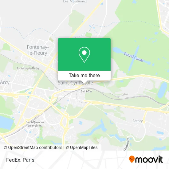 FedEx map