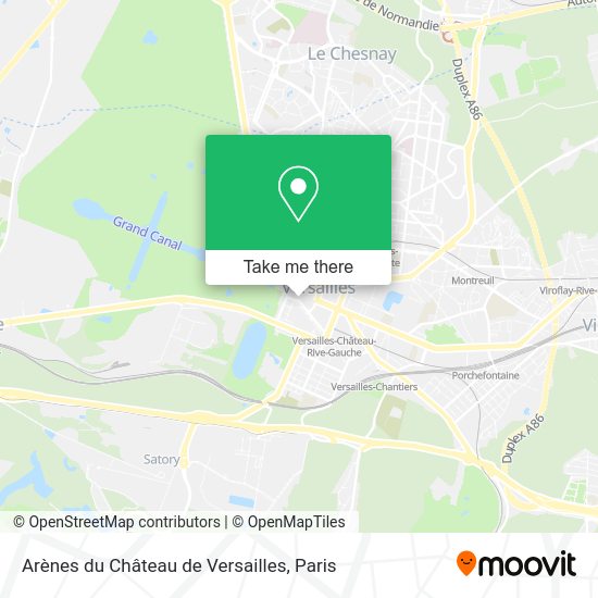 Arènes du Château de Versailles map