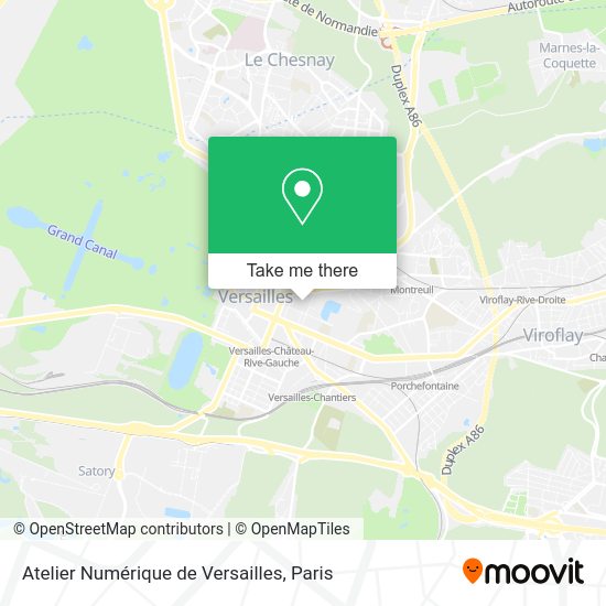 Atelier Numérique de Versailles map