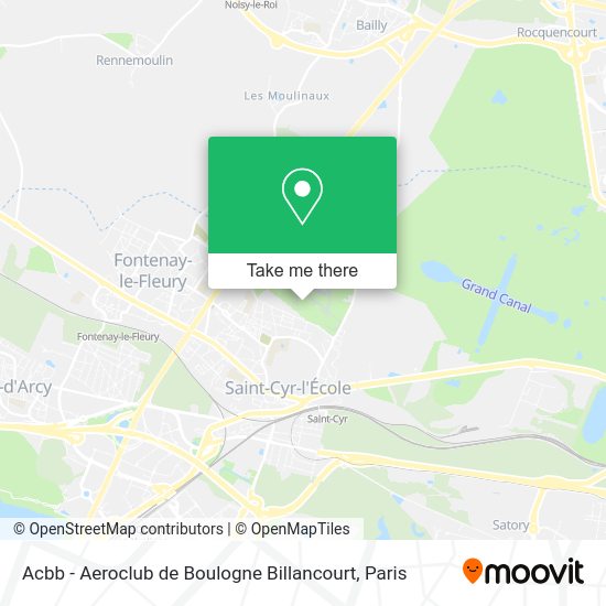 Acbb - Aeroclub de Boulogne Billancourt map
