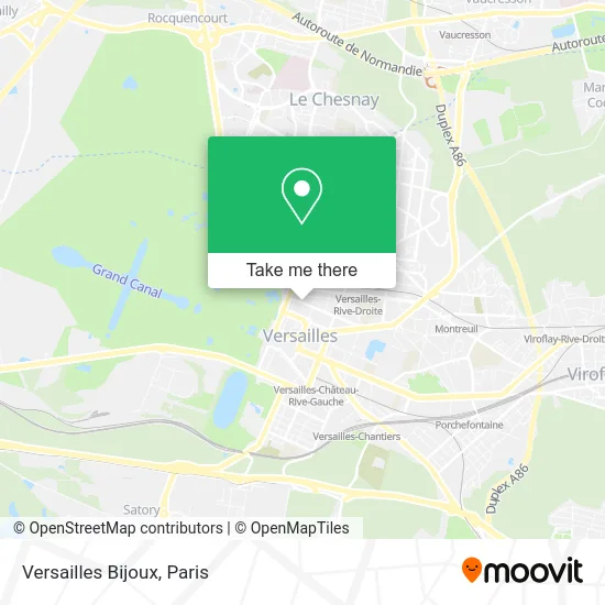 Versailles Bijoux map