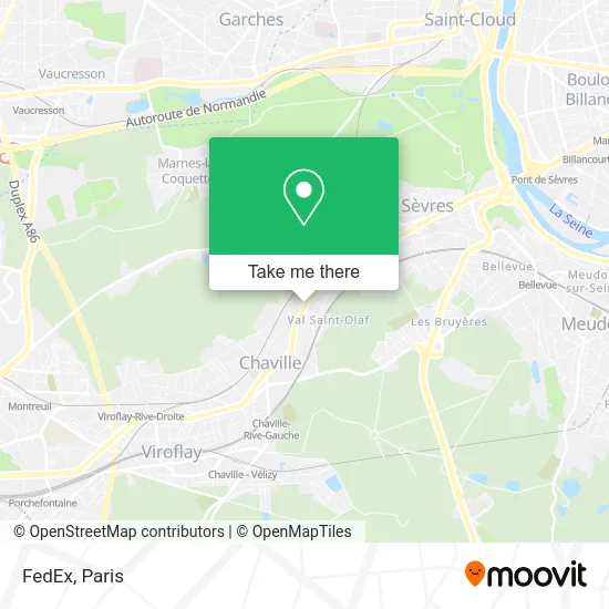 FedEx map