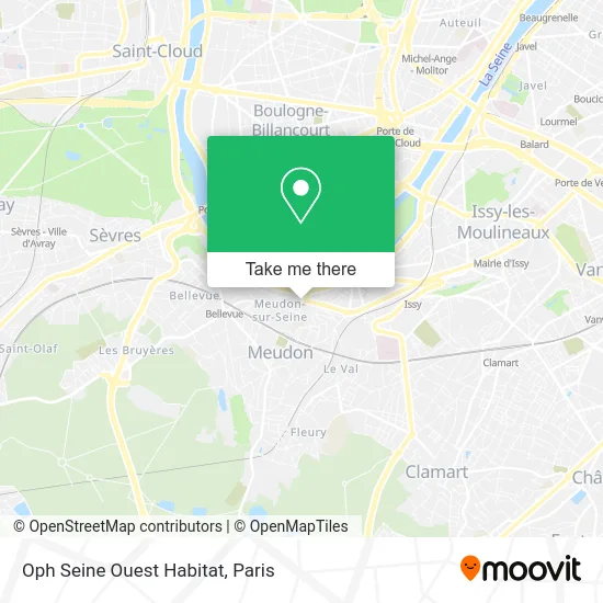 Oph Seine Ouest Habitat map