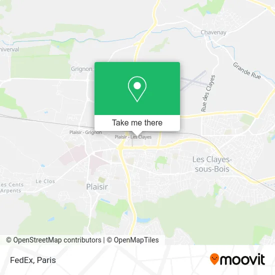 FedEx map