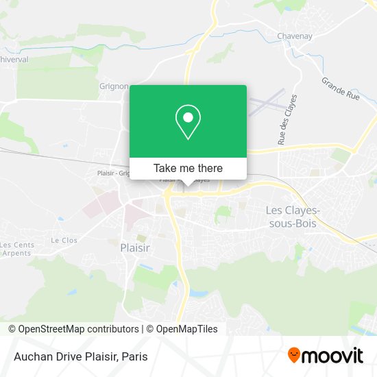 Auchan Drive Plaisir map