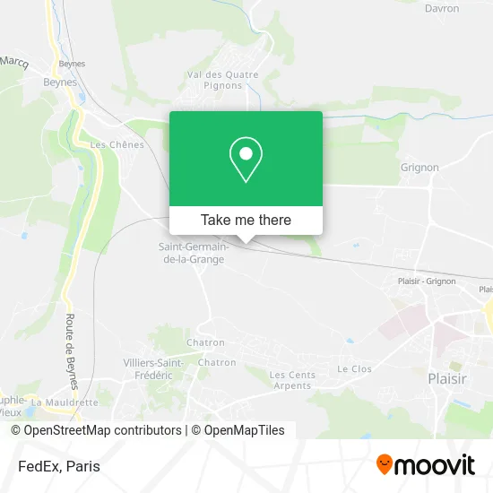 FedEx map