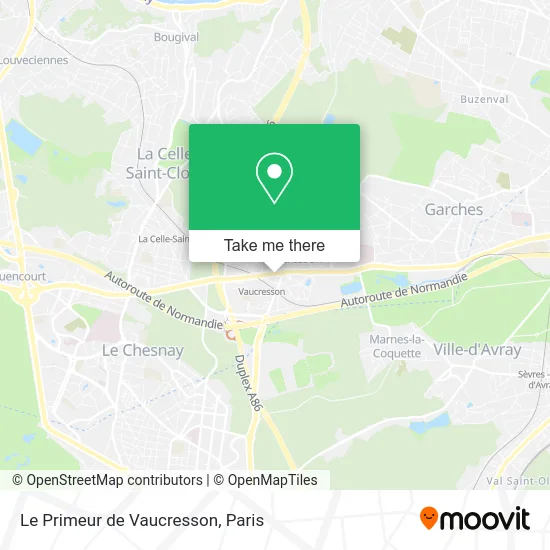 Le Primeur de Vaucresson map