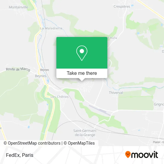 FedEx map