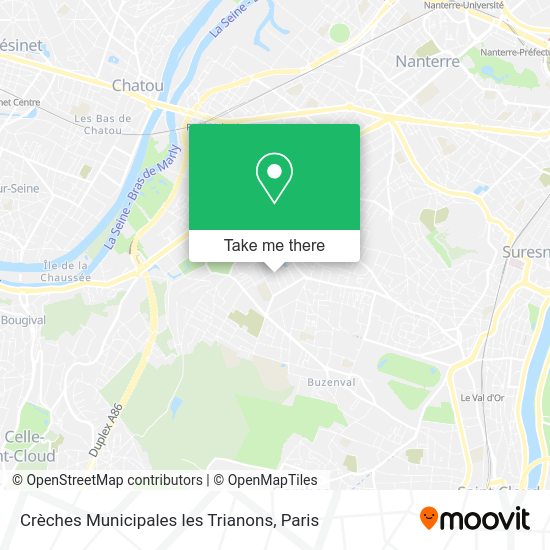 Crèches Municipales les Trianons map