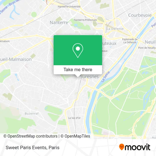 Sweet Paris Events map