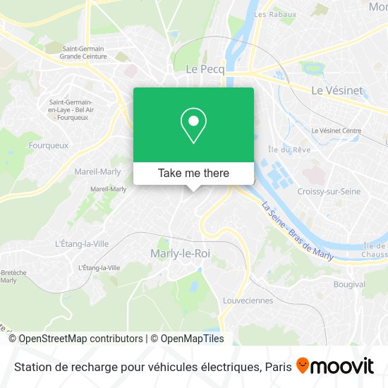Station de recharge pour véhicules électriques map