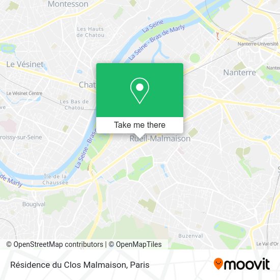 Résidence du Clos Malmaison map