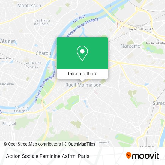 Action Sociale Feminine Asfrm map