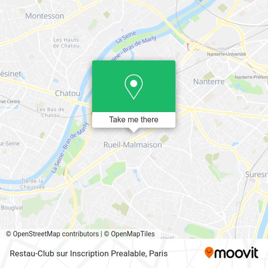 Restau-Club sur Inscription Prealable map