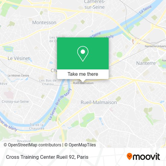 Cross Training Center Rueil 92 map