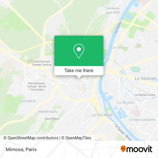 Mimosa map