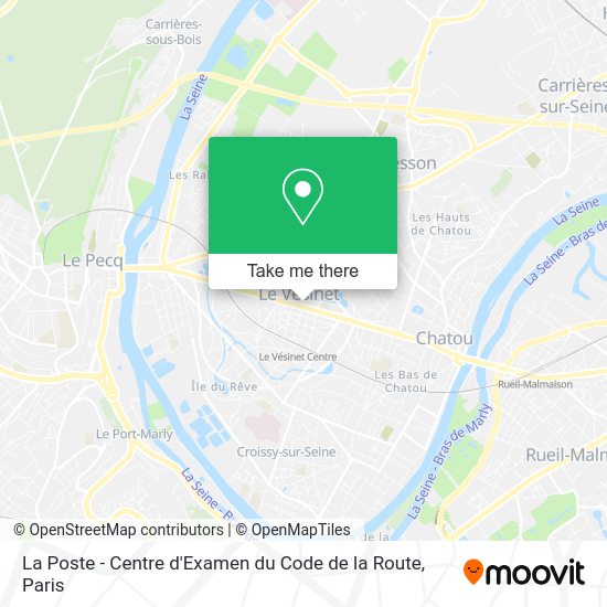 La Poste - Centre d'Examen du Code de la Route map
