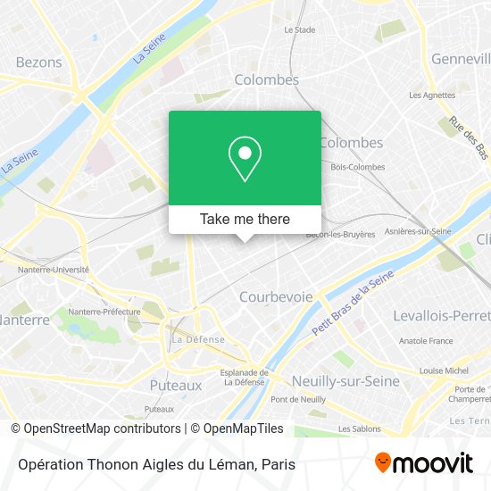 Opération Thonon Aigles du Léman map