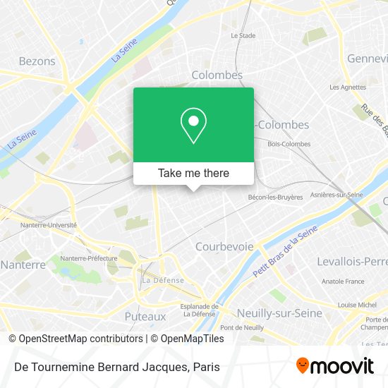 De Tournemine Bernard Jacques map