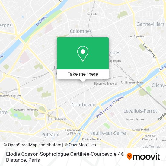 Elodie Cosson-Sophrologue Certifiée-Courbevoie / à Distance map