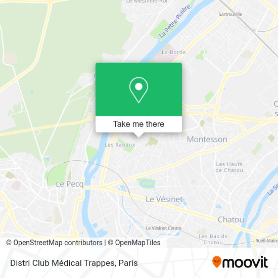 Distri Club Médical Trappes map