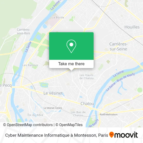 Cyber Maintenance Informatique à Montesson map