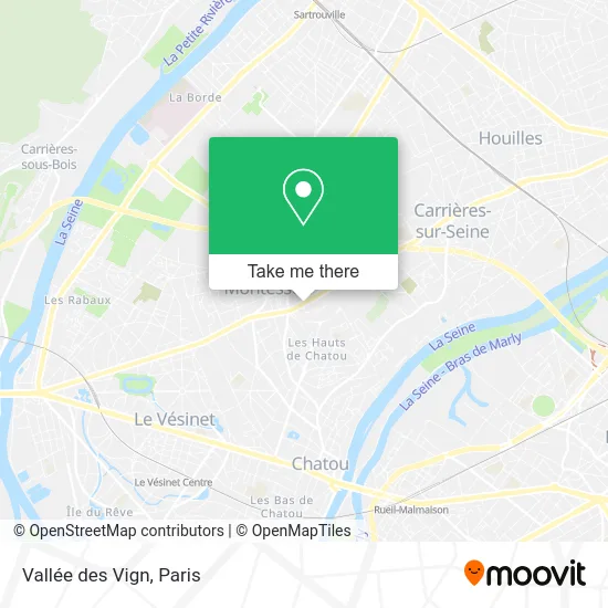 Vallée des Vign map