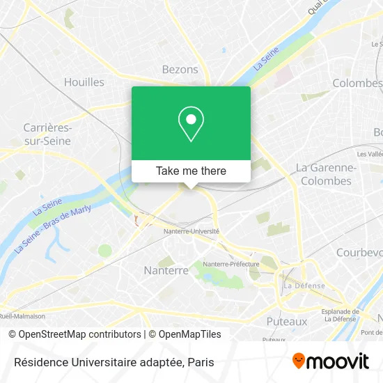 Résidence Universitaire adaptée map
