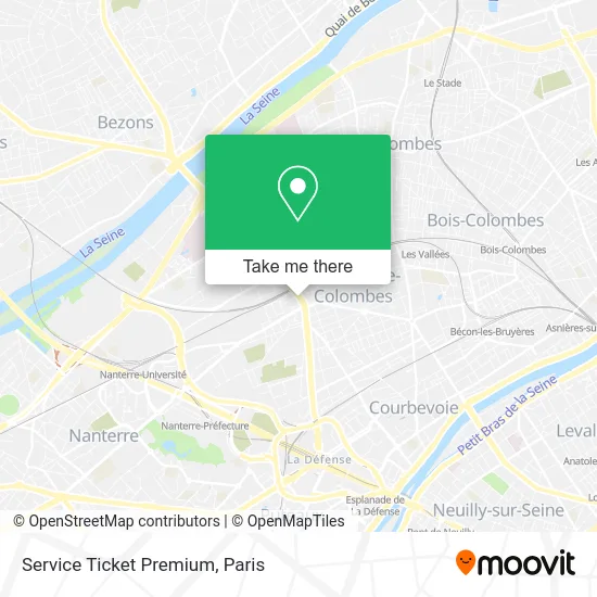 Service Ticket Premium map
