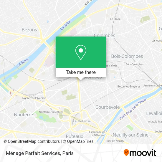 Ménage Parfait Services map